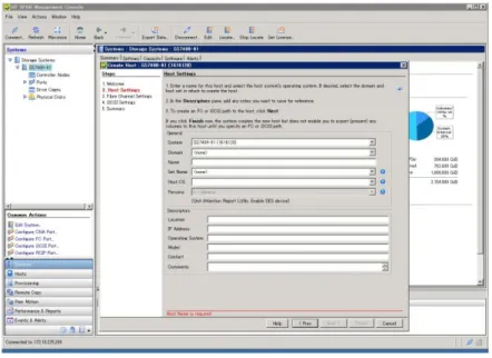 図  2. Create Host の Host Settings 画面