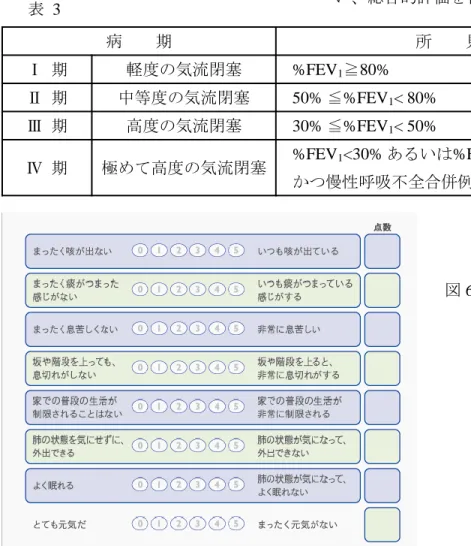 図 6 COPD assessment test 
