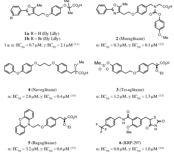 Figure 2.  他社 PPARα/γ デュアルアゴニスト 
