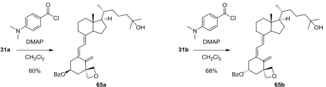 Fig.  24  Differential  CD  and  UV  spectra  of  the  C3-benzoates  (65a  and  65b)  and  their  corresponding 