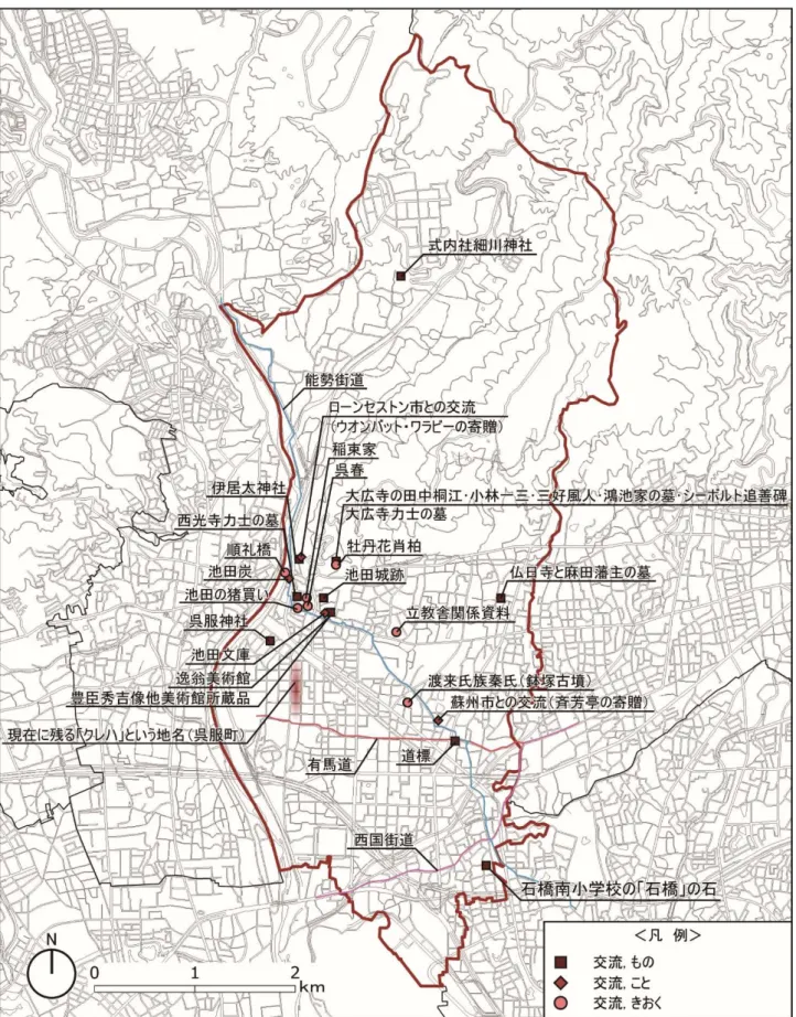 図 4- 4  交流が培った歴史文化遺産 