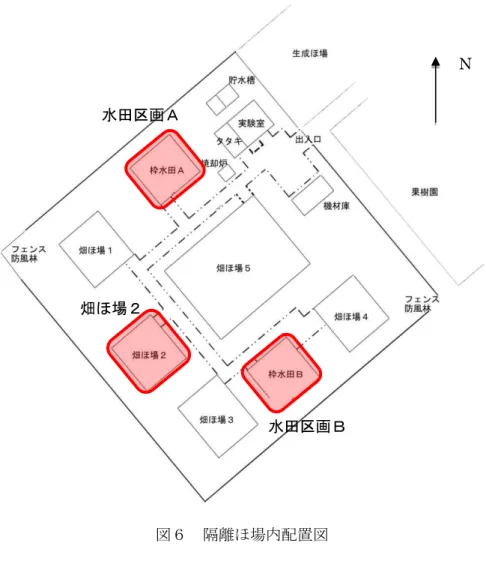 図 隔離ほ場内配置図