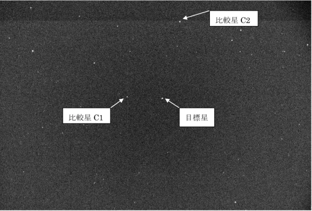図 2.3    CCD カメラで撮像した実際の写真（フィルターなし） 