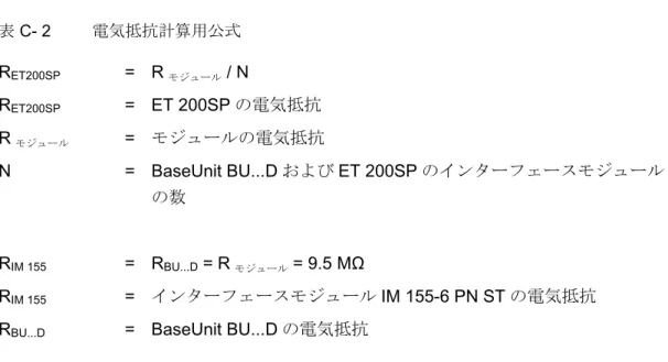 図  C-1  電気抵抗の計算例