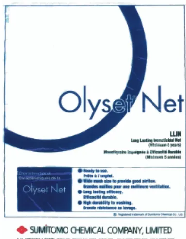 Fig. 9 Package of Olyset ®  netFig. 7Change in parous rate of Anopheles dirus 