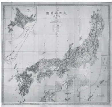 Figure 6: 1878 Map of Japan based on Ino¯ Tadataka’s Surveys (public domain)