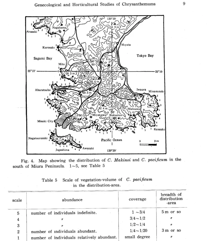Fig. 4. Map showing the distribution of C･ Makinoi and C･