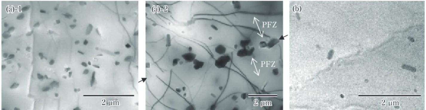 Fig. 3  The distributions of Si after the precipitation  treatment and the solution heat treatment  obtained by EPMA