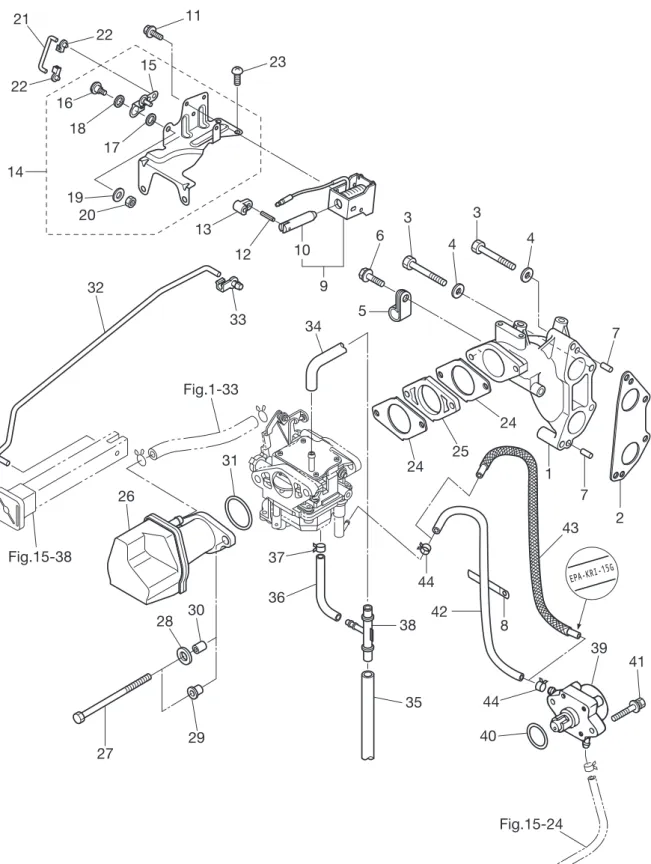 Fig. 5     インテークマニホールド・フュエルポンプ	 Fig.	5	INTAKE	MANIFOLD・FUEL	PUMP