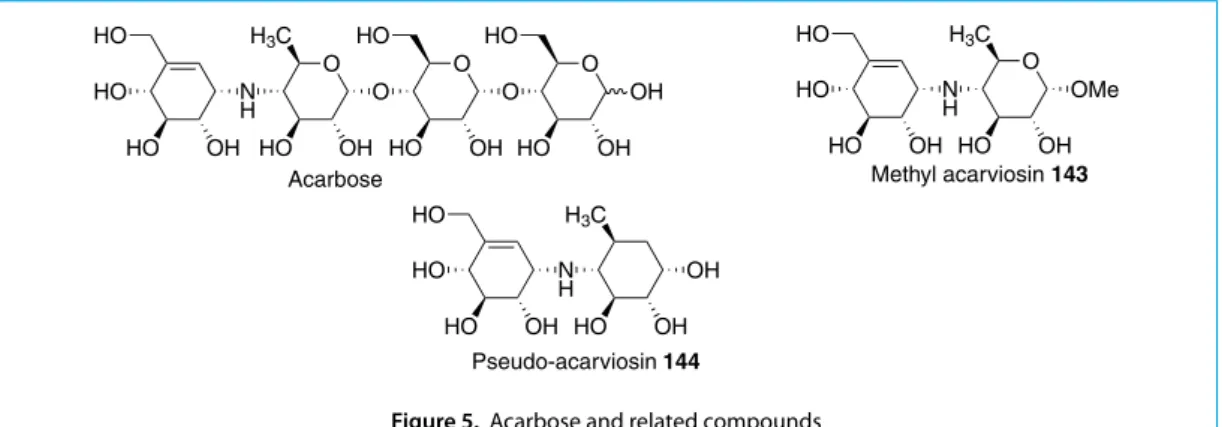 Figure 5.  Acarbose and related compounds