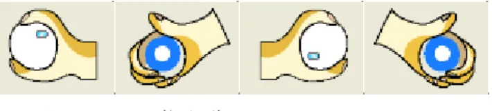 図 2-15 切り替えるアイコン  単画面で「画像制御モード」 （図 2-16）の機能が付きます。取扱い法は 5 章の説明を 参照してください。  図 2-16 画像制御モードツールバー  単画面では映像を撮影すると、図 2-17 のサブウィンドが現れます。このウインドウ では「開く、保存、画像の削除、画像処理など」の機能を提供します。この機能は原始 設定画面モード機能と同じものです。  図 2-17 サブウィンド  2.4    ツール  図 2-18 はツールバーのイメージです。 