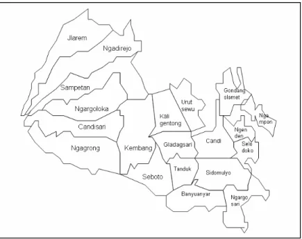 Figure 7.1. Ampel Sub-district Map and Nodal Points 