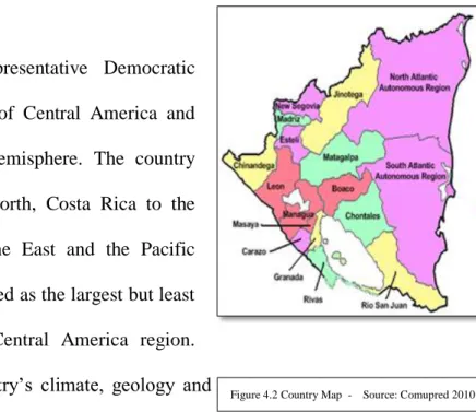 Figure 4.2 Country Map  -    Source: Comupred 2010 