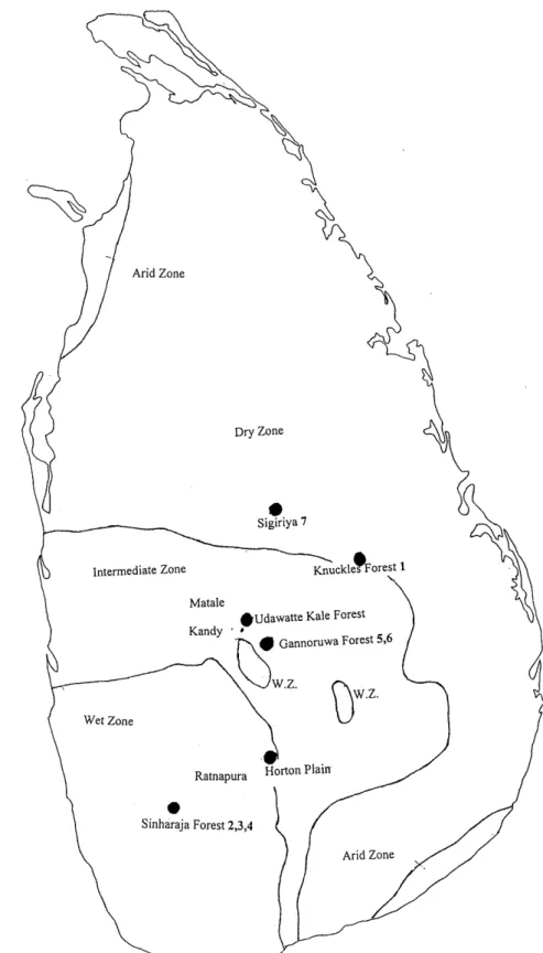 Fig.  7  Location  of  field  surveys 