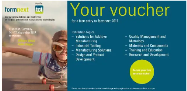 図表 0-1  formnext2017 の入場券 