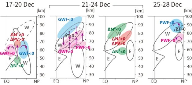 Figure 2    A schematic illustration of the formation mechanism of the DS in the meridional  sections