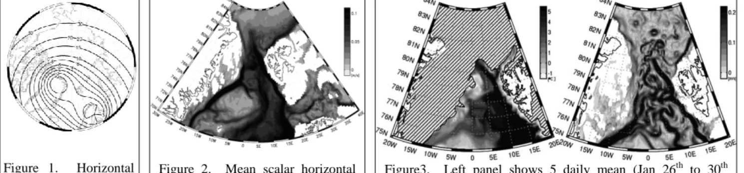 Figure  1.    The  horizontal  grid size of our model (km). 