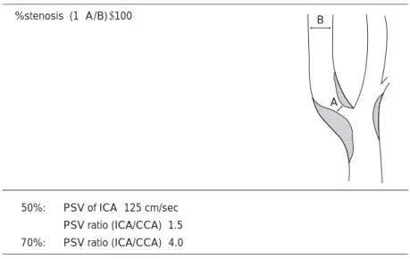 Fig. 1 Grading carotid stenosis.
