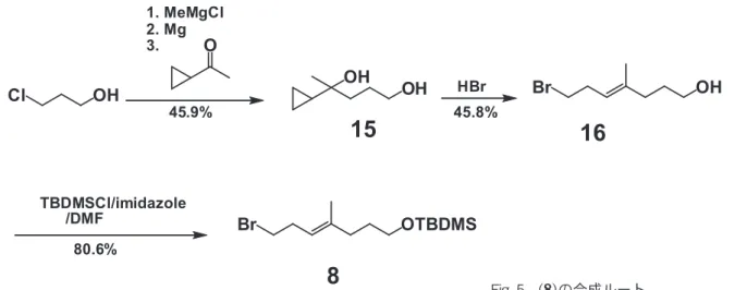 Fig. 5　(8) の合成ルート
