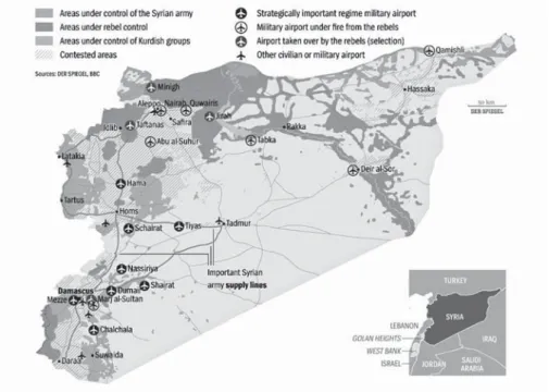 Figure 1. Syria: Mapping the Conflict (September, 2013) Source: Sharp &amp; Blanchard (2013)