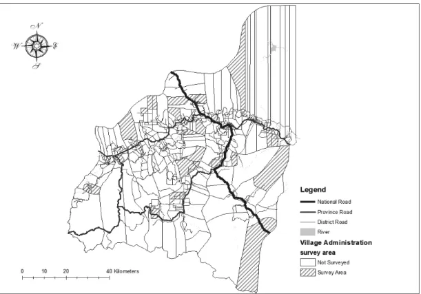 Figure 2. The survey areas