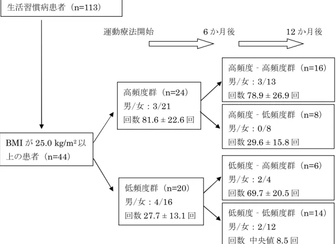 図 2-1  対象者の群分けの結果 