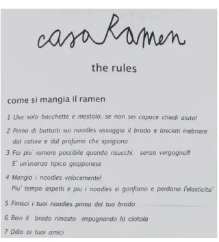Figure 4: The Rules (photo taken by the author)