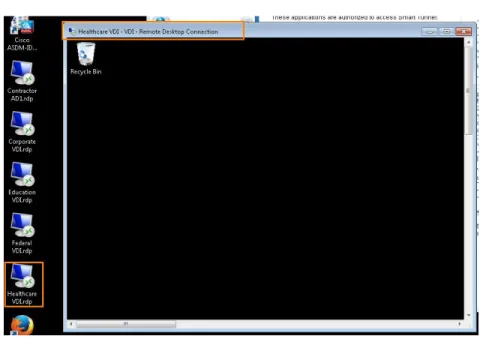 図 37.    Healthcare.rdp のショートカット 