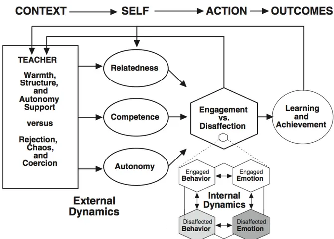Figure 2.3. The self-system model of motivational development—SSMMD. From Skinner et al., 2008.