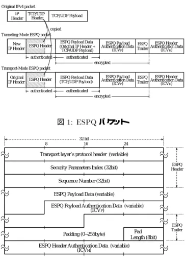 図 1: ESPQ パケット