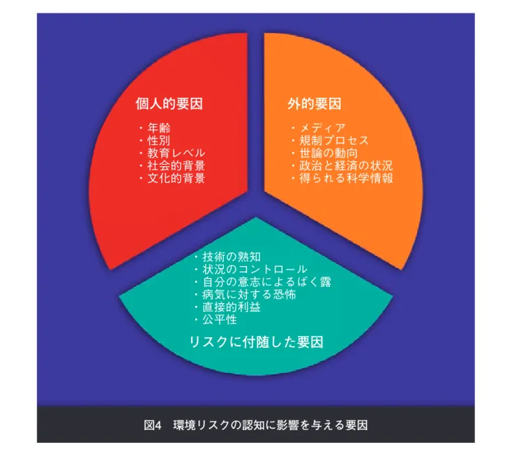 FIGURE 4. FACTORS AFFECTING PERCEPTION OF ENVIRONMENTAL RISKS