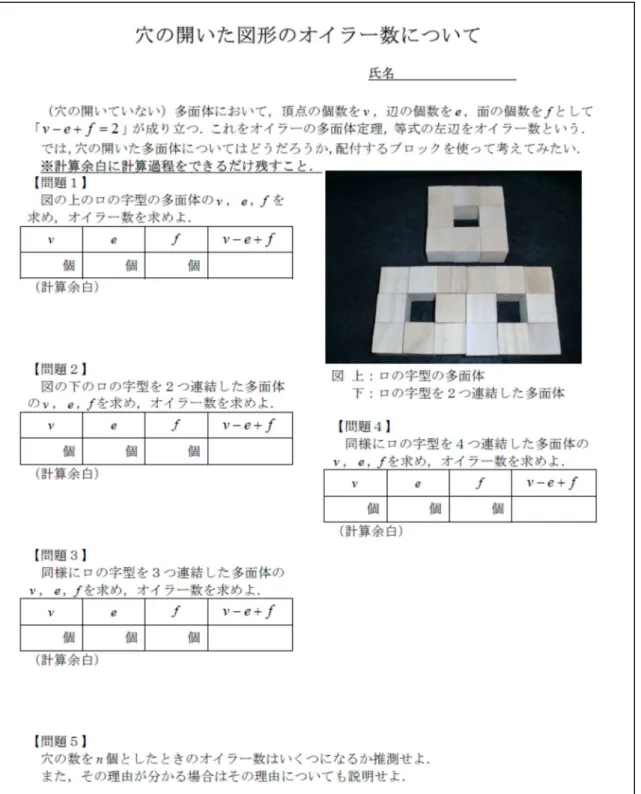 図 4  教材 C3-2 の調査紙 