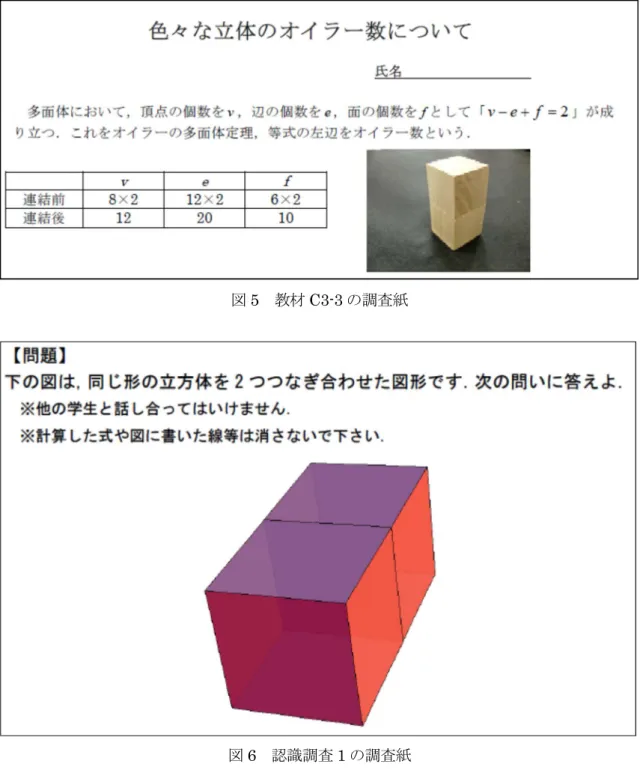 図 5  教材 C3-3 の調査紙 