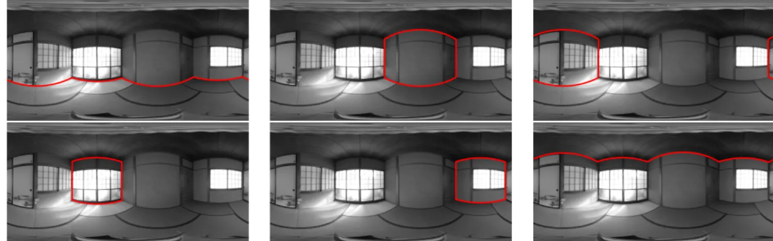 図 16 入力画像 A に対する部屋を構成する面の推定結果