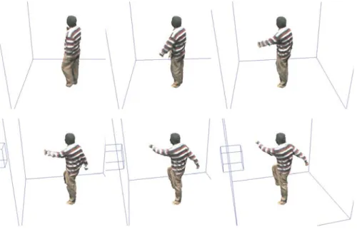 図 生成された自由視点画像列 表  各ノードの処理時間と送信量 "# $ % &amp; '( ) * *+  +!* *,   *! &amp; - +* .  "# / ,*  +!-遅延時間に関する考察 レイテンシは #%