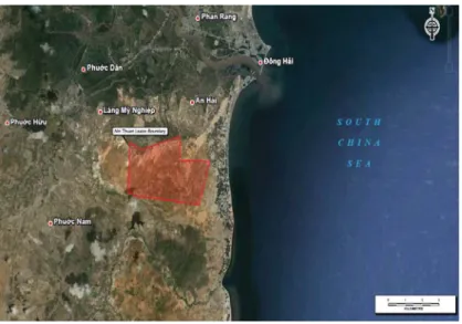 図 2  Ninh Thuan 鉱区の詳細 