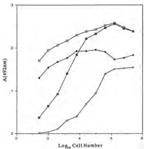 Fig. 1.  Effect of Poly-L-lysine and Glutaraldehyde on Reactivity by Cell-ELISA of Factor Serum 6 with Candida albicans NIH A-207 Heat-killed Cells