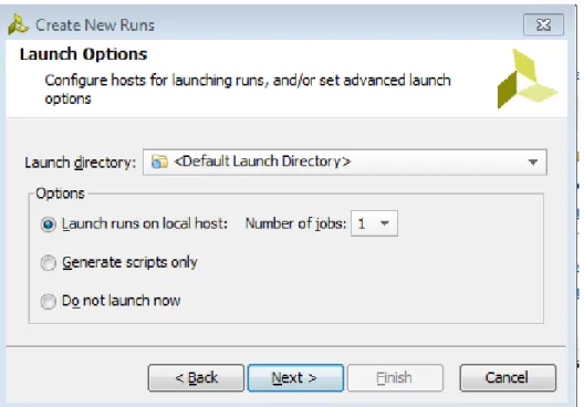 図 1-9 : [Launch Options] ページ