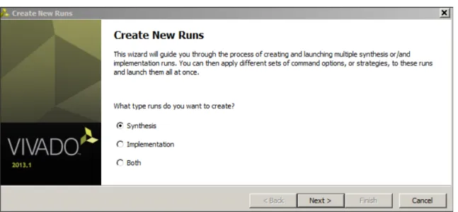 図 6 : Create New Runs ウ ィ ザー ド