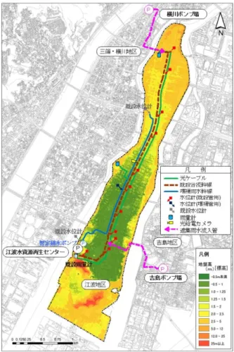 図 3-1  実証フィールドと施設配置図                                                                                                                                                                                                                                            