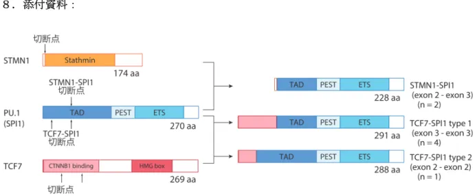図 1    新規 SPI1 融合遺伝子のシェーマ