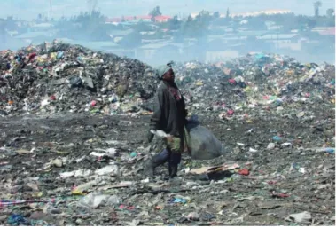 Figure 5. Proximity of households to the Chunga Dumpsite (approx. 25 m radius).