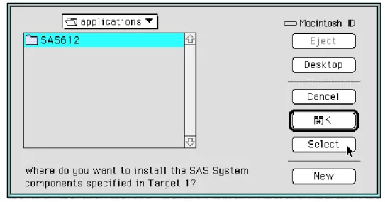 図 3.8b    Custom (Multiple Target) Install  ウィンドウ 