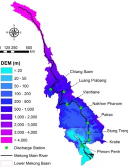 Fig. 1. The Mekong River Basin 