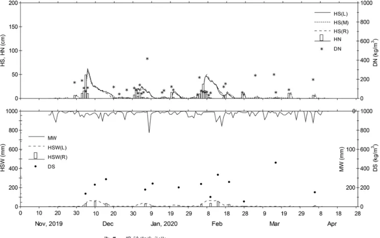Fig. 7  Variations of daily new snowfall and snow cover data.