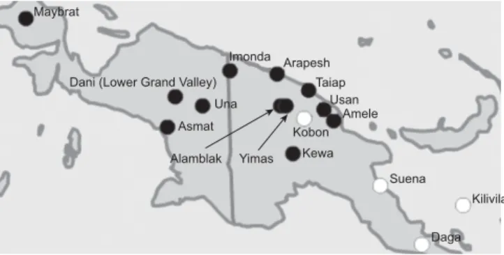 Figure 1 Applicative constructions in New Guinea (Polinsky 2005)