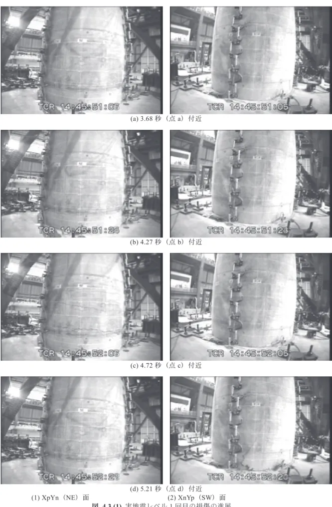 Fig. 4.3(1) Damage Progress under First Excitation. 