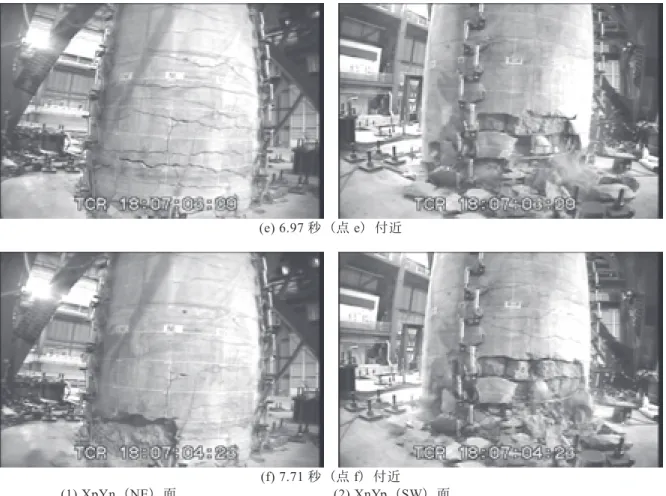 Fig. 4.5(2) Damage Progress under Second Excitation. 