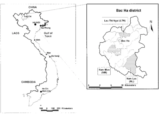 Fig. 1 Location of the Study Sites