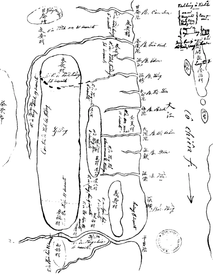 図 6 ホア トゥア ン地域絵地 図 ( 1 870 年代史料)ヽ＼＼1‑､l1‑‑)II‑
